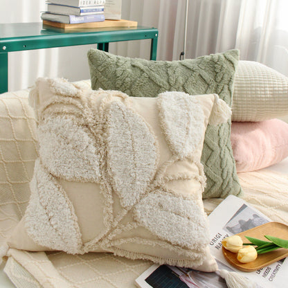 Quadratischer Bouclé-Zierkissenbezug mit samtweicher Teddystruktur und verdecktem Reißverschluss Brehn
