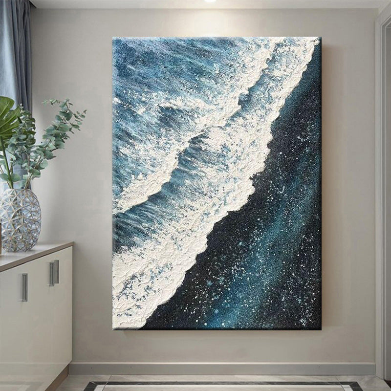 Küstenwellenstruktur Leinwandkunstwerk