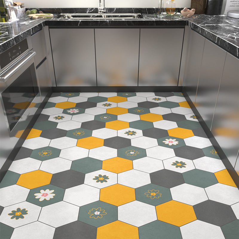 Geometrisches Wabenmuster Teppichboden