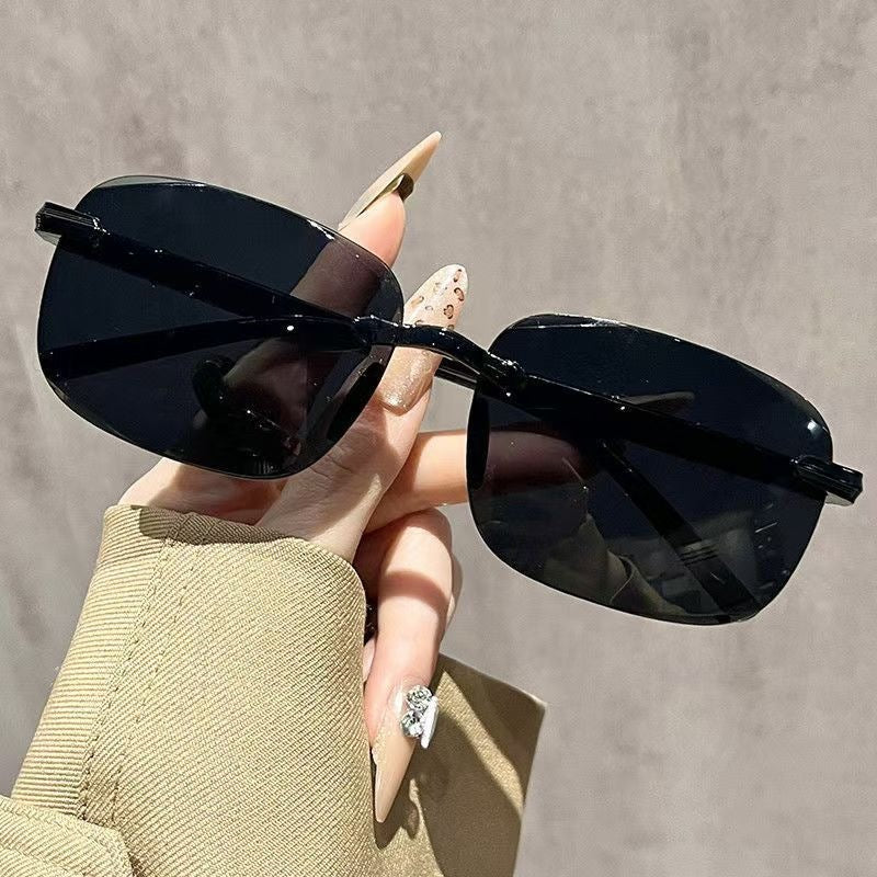 Stylische Übergroße Schild Sonnenbrille Brehn