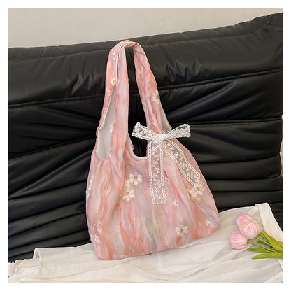 Elegante floral bedruckte Schulter Tote Bag Brehn
