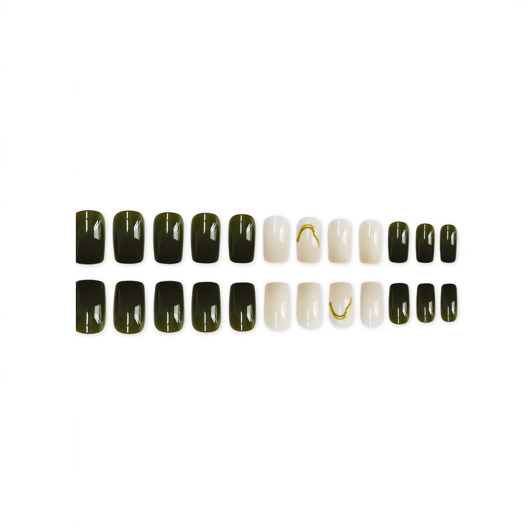 Künstlerisches Press-On-Nageldesign Brehn