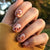 Kunstnagelset mit herbstlichen Blattformen Brehn