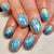 Glitzerndes Gel-Nagelkunstdesign Brehn