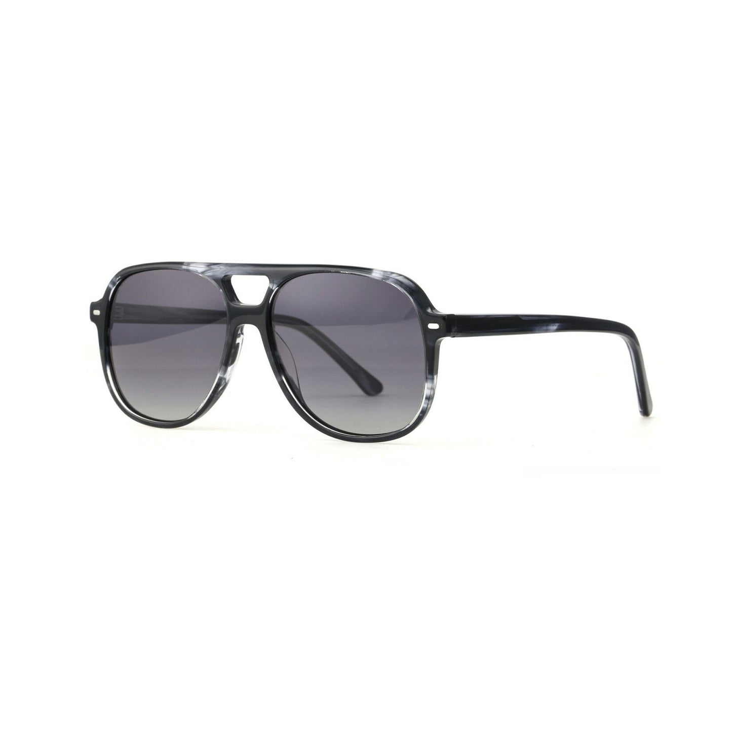 Damen stilvolle quadratische Sonnenbrille mit modernem Schildpatt-Design Brehn