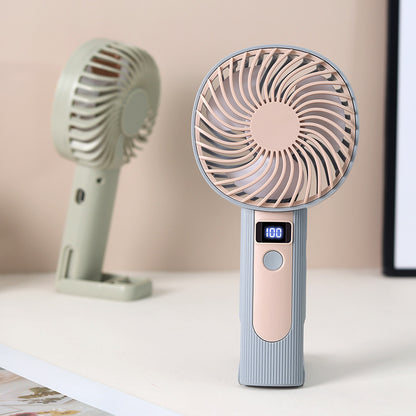 Damen Tragbarer Handventilator mit digitaler Geschwindigkeitsanzeige Brehn