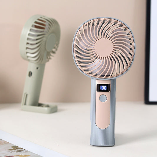 Damen Tragbarer Handventilator mit digitaler Geschwindigkeitsanzeige Brehn
