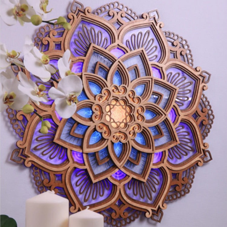 Aufwändig handgefertigtes dekoratives Mandala