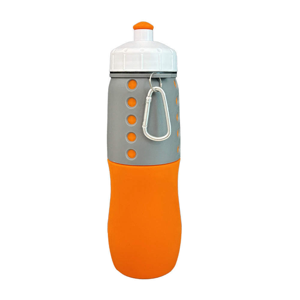 Damen Funktionale Silikon Trinkflasche mit Karabiner Brehn
