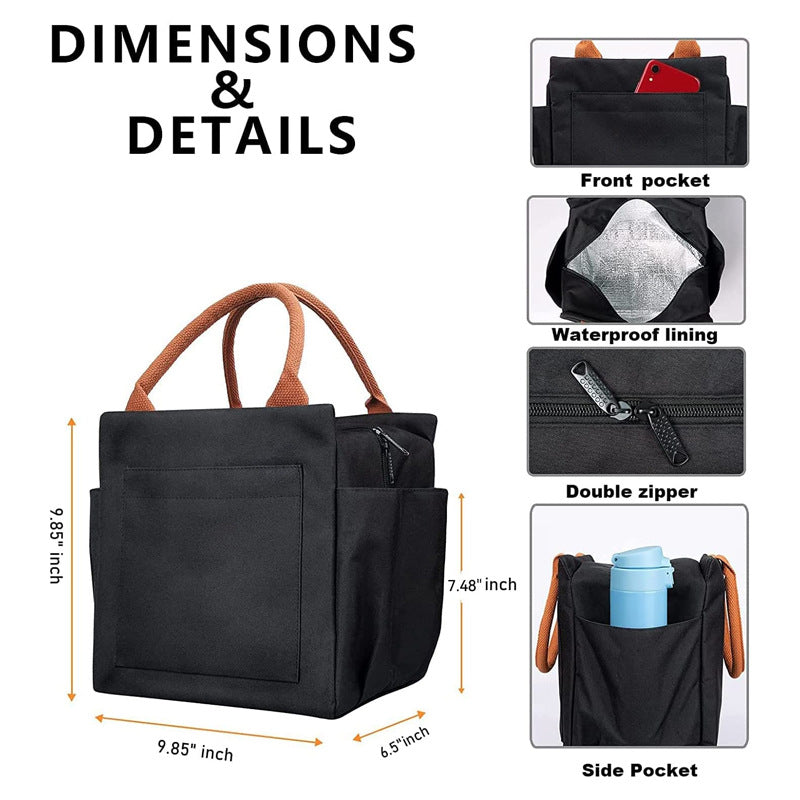 Damen Isolierte Picknick- und Kühltasche mit praktischen Seitentaschen Brehn