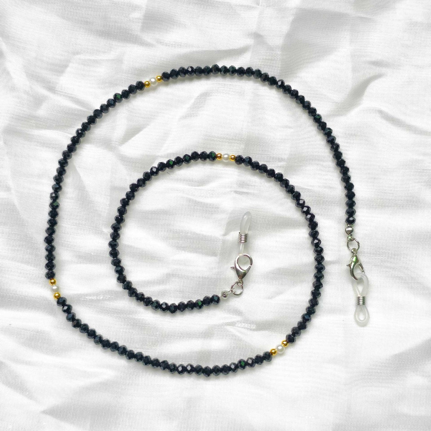 Elegante Brillenhalterkette mit Bunten Perlen Brehn