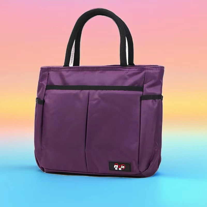 Multi-Pocket Candy Print Tote Bag Brehn