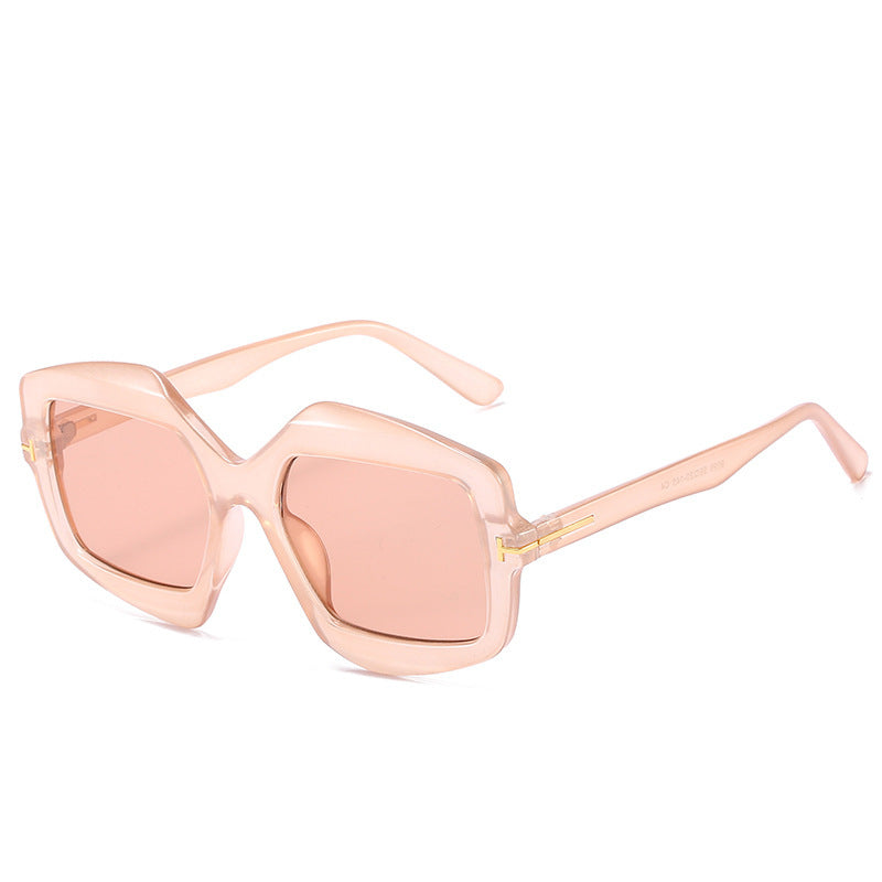 Bold gemusterte hexagonale Sonnenbrille Brehn