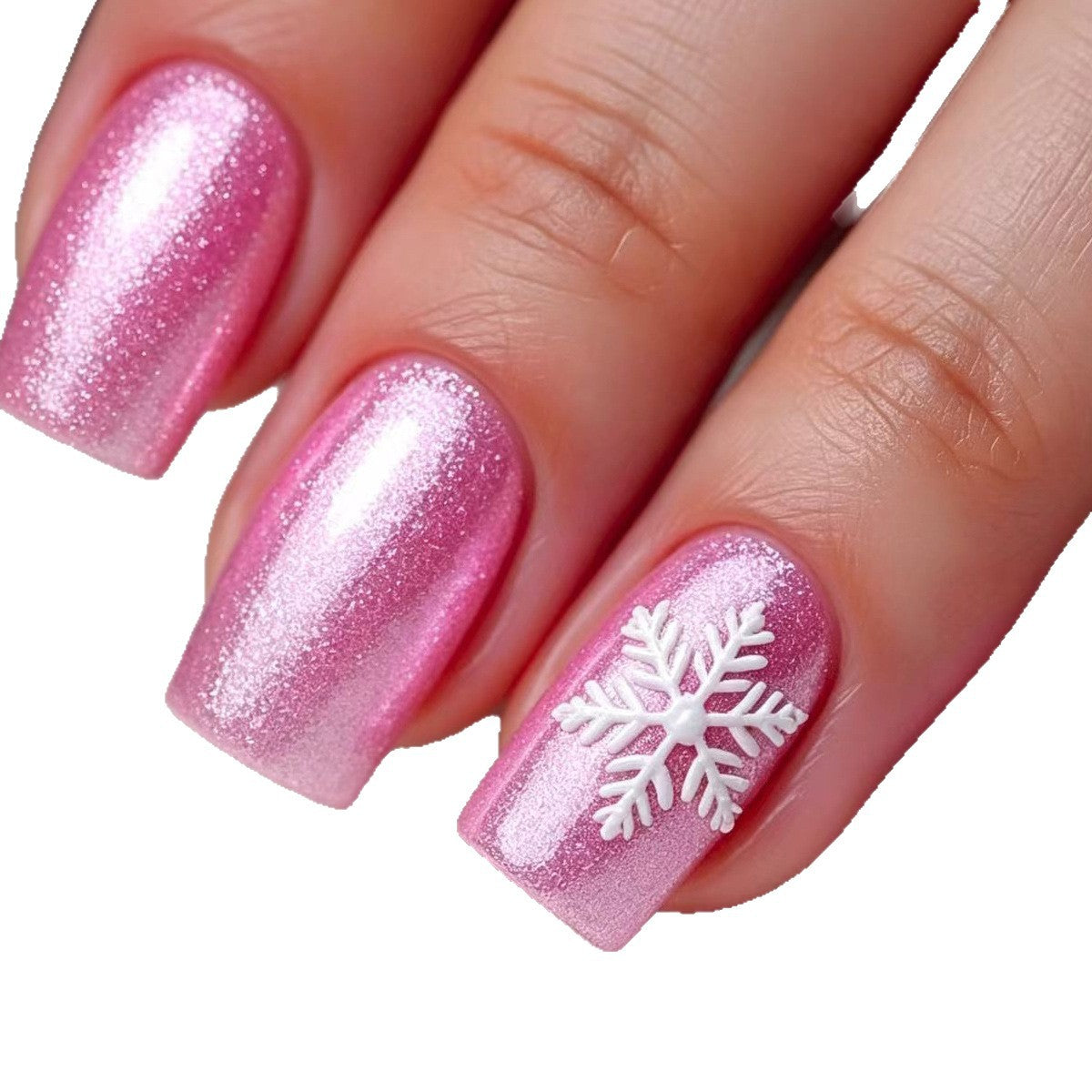 Kreative Nagelkunst mit Festlichem Schneeflocken-Design Brehn