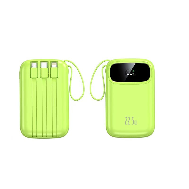 Powerbank mit Integriertem Ladekabel und Digitaler Anzeige Brehn