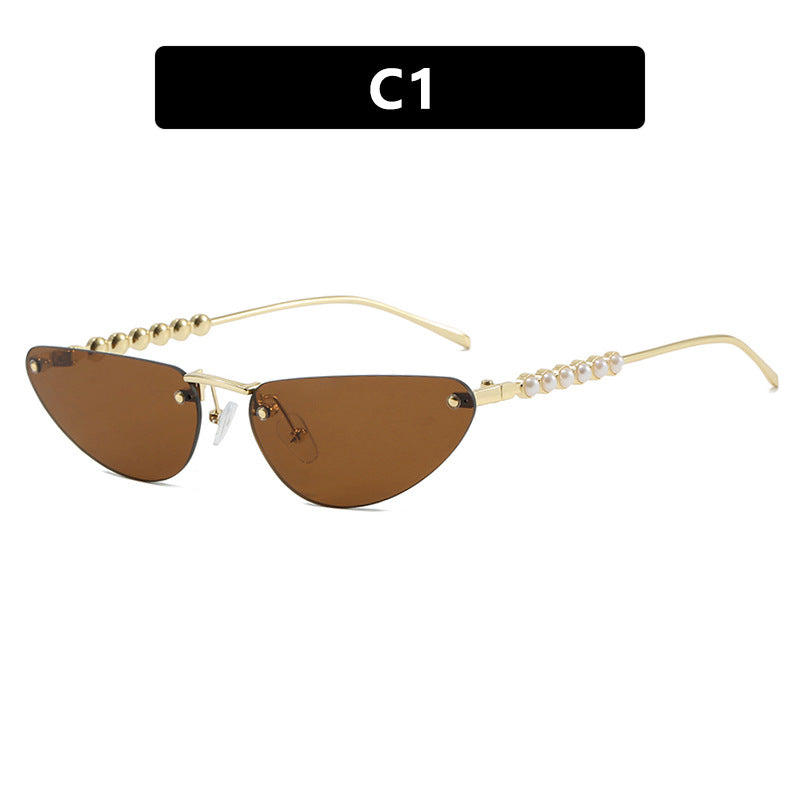 Damen Cat-Eye Sonnenbrille mit luxuriösen Details und schützendem UV-Filter Brehn
