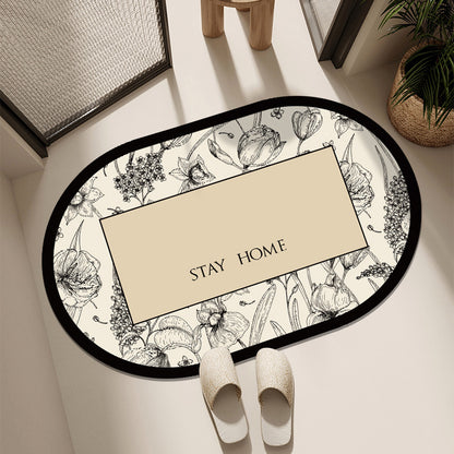 Blumenmuster Willkommensmatte