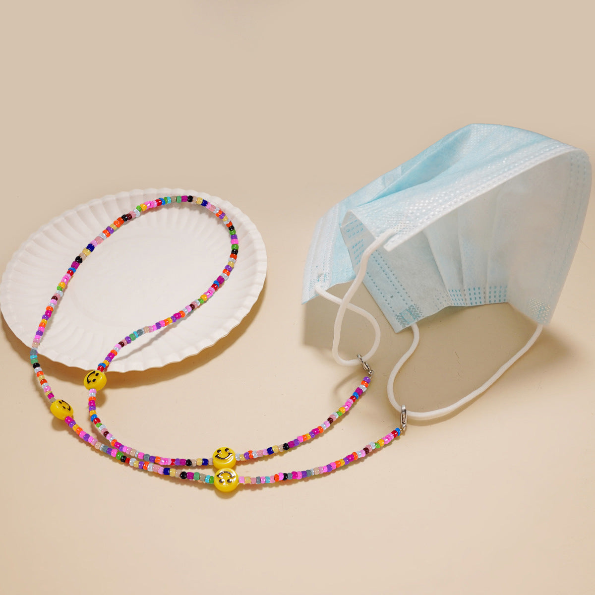 Dekorative Smile Perlenbrille Kette Brehn