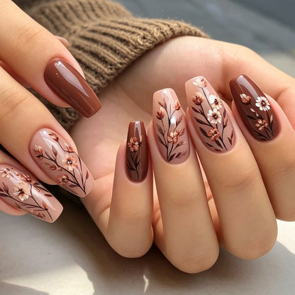 Blumen Design Acryl Nagelverzierungen Brehn