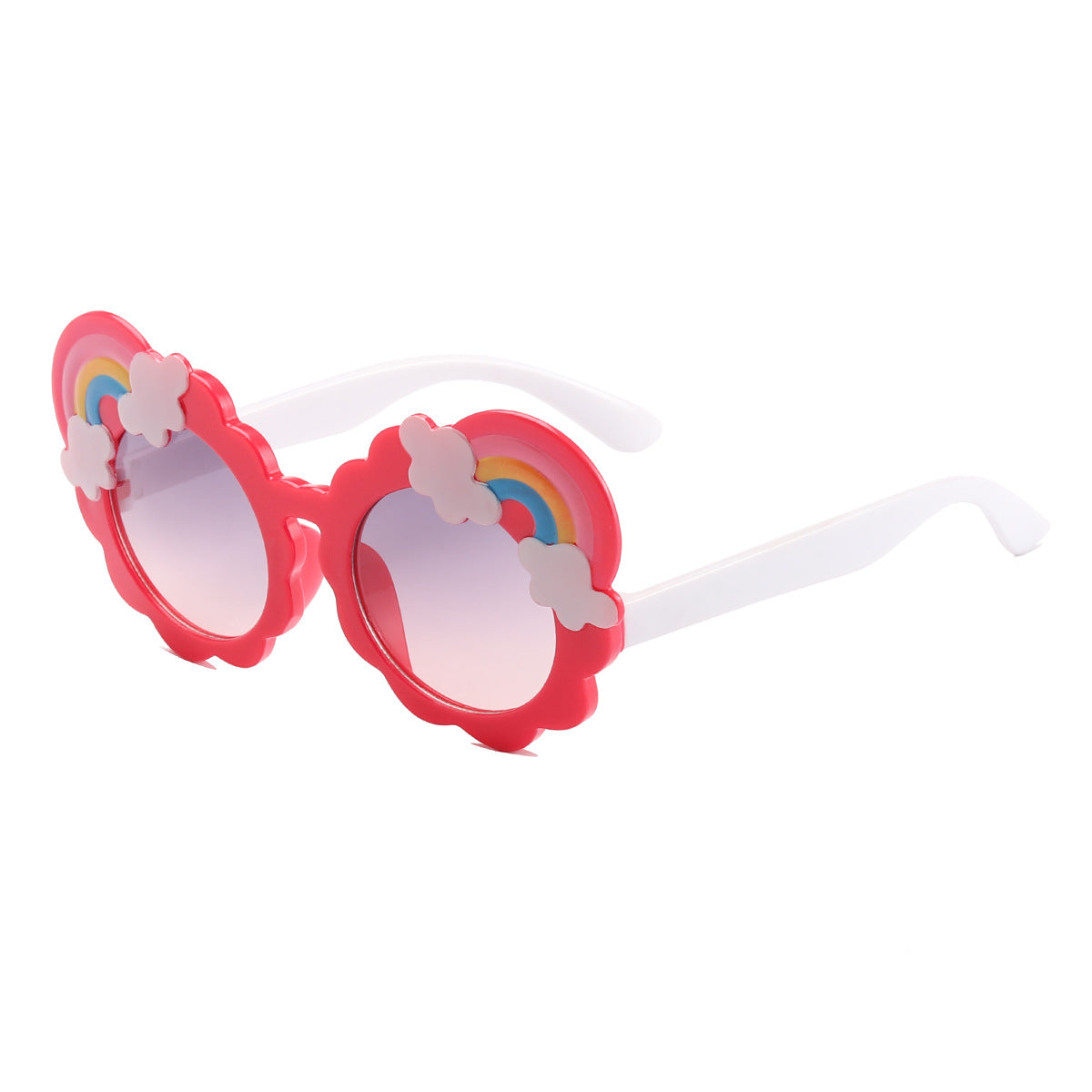 Damen designorientierte Sonnenbrille mit blütenförmigem Rahmen Brehn