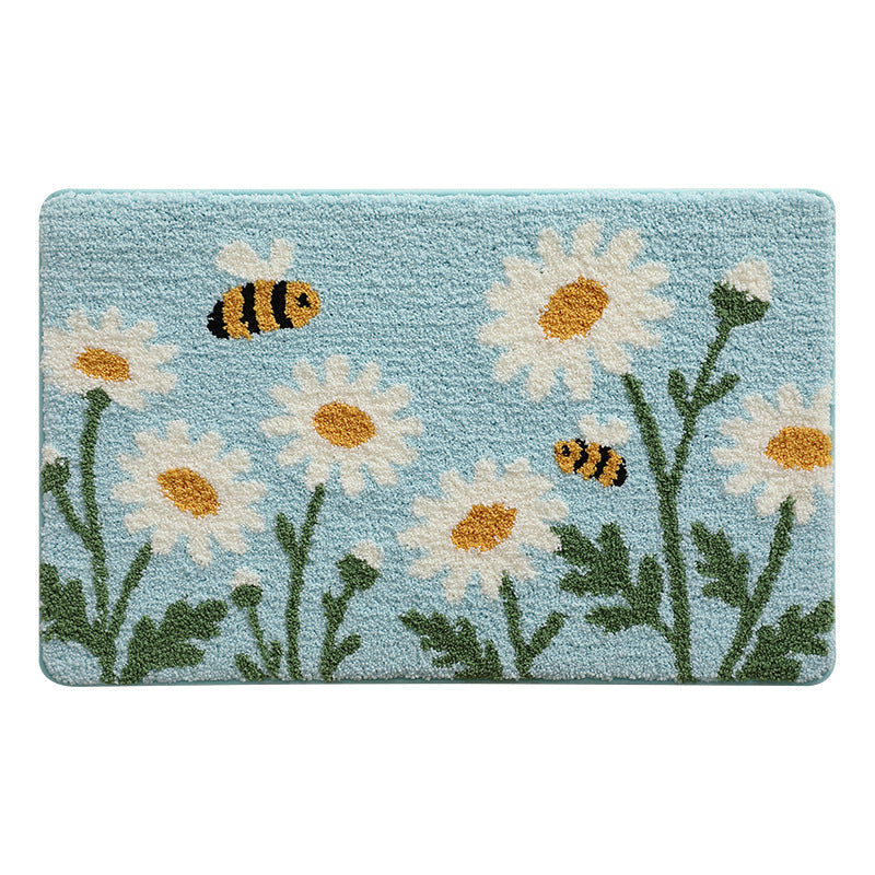 Blumenmusterte Badmatte Brehn