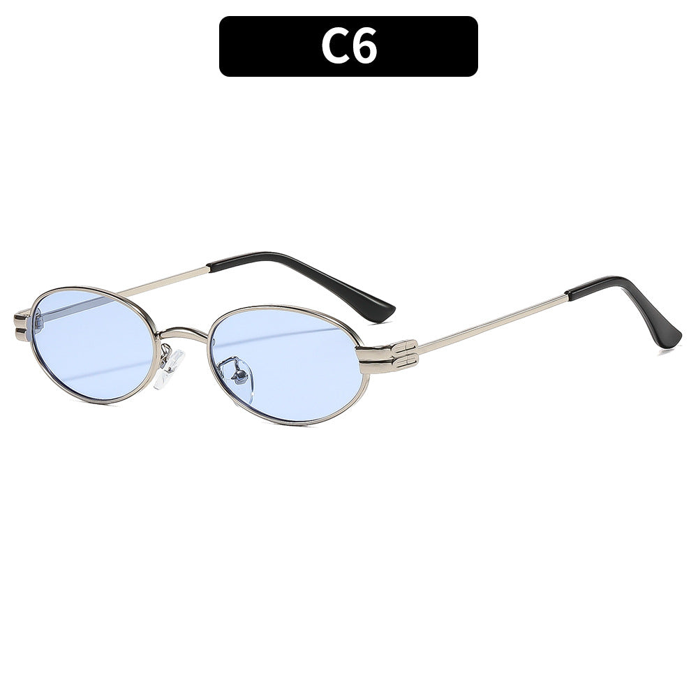 Elegante ovale Rahmen-Sonnenbrille  1787664226