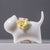 Dekorative Keramik-Hundefigur
