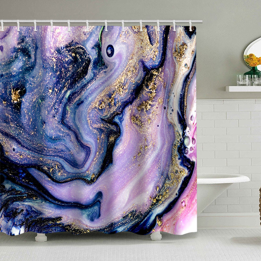 Künstlerisches Marmor Design Duschvorhang Brehn