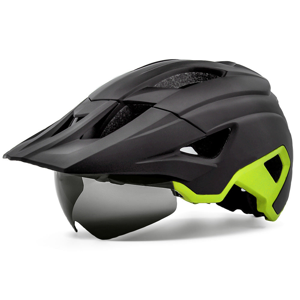 Fortgeschrittener Mountainbike-Helm mit integriertem Visier Brehn