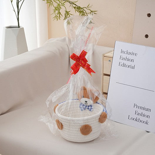 Kuscheliger Aufbewahrungskorb mit Bärenmotiv Brehn