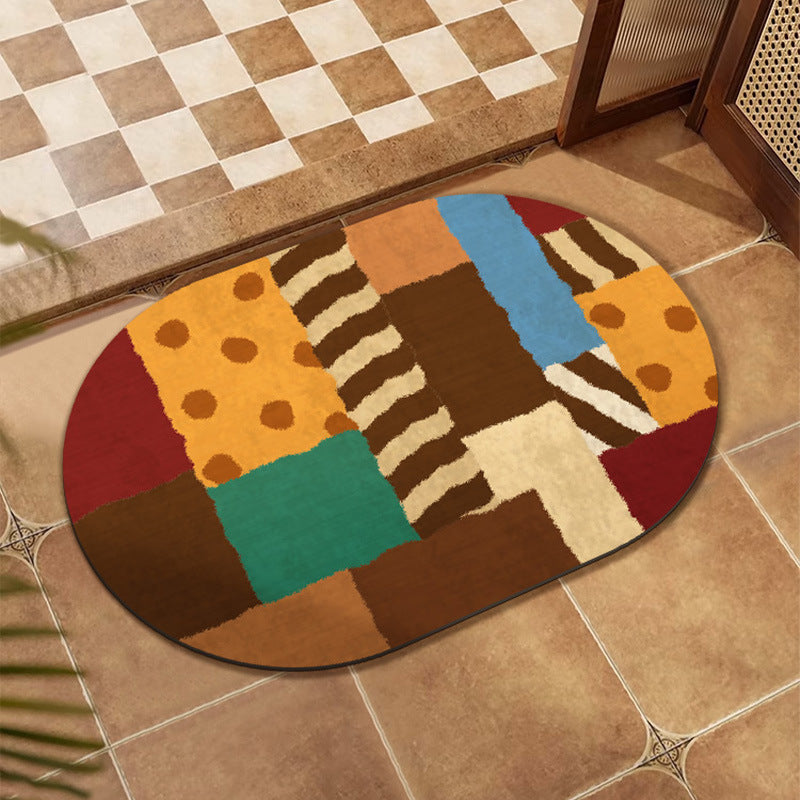 Buntes Patchwork-Design Bodenmatte Brehn