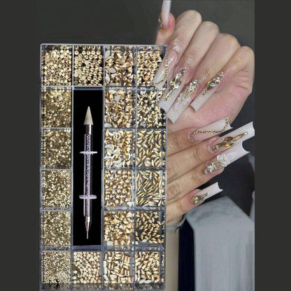Nail Art Dekorationsstein Set