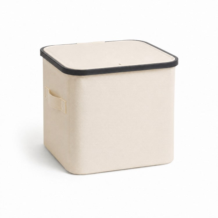 Multifunktionale Aufbewahrungsbox mit Abdeckbarem Deckel und Tragegriffen Brehn