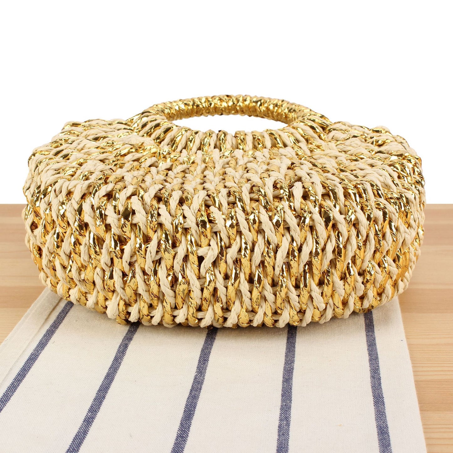 Handtasche mit Raffiniertem Geflecht Brehn