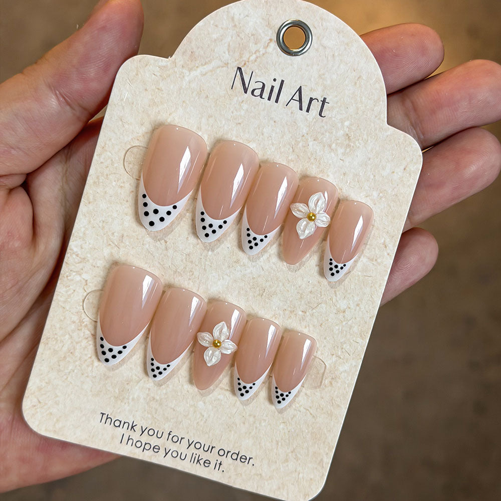 Elegante blumenschmuck Press-On Nägel Brehn