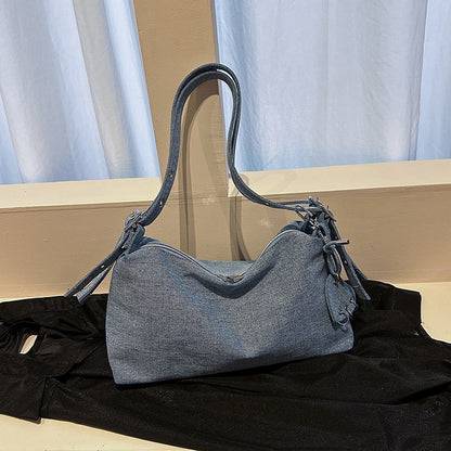 Modische Denim Schultertasche