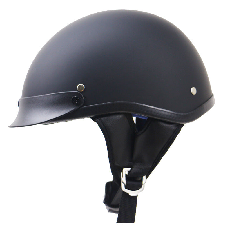 Klassischer Low-Profile Motorradhelm Brehn