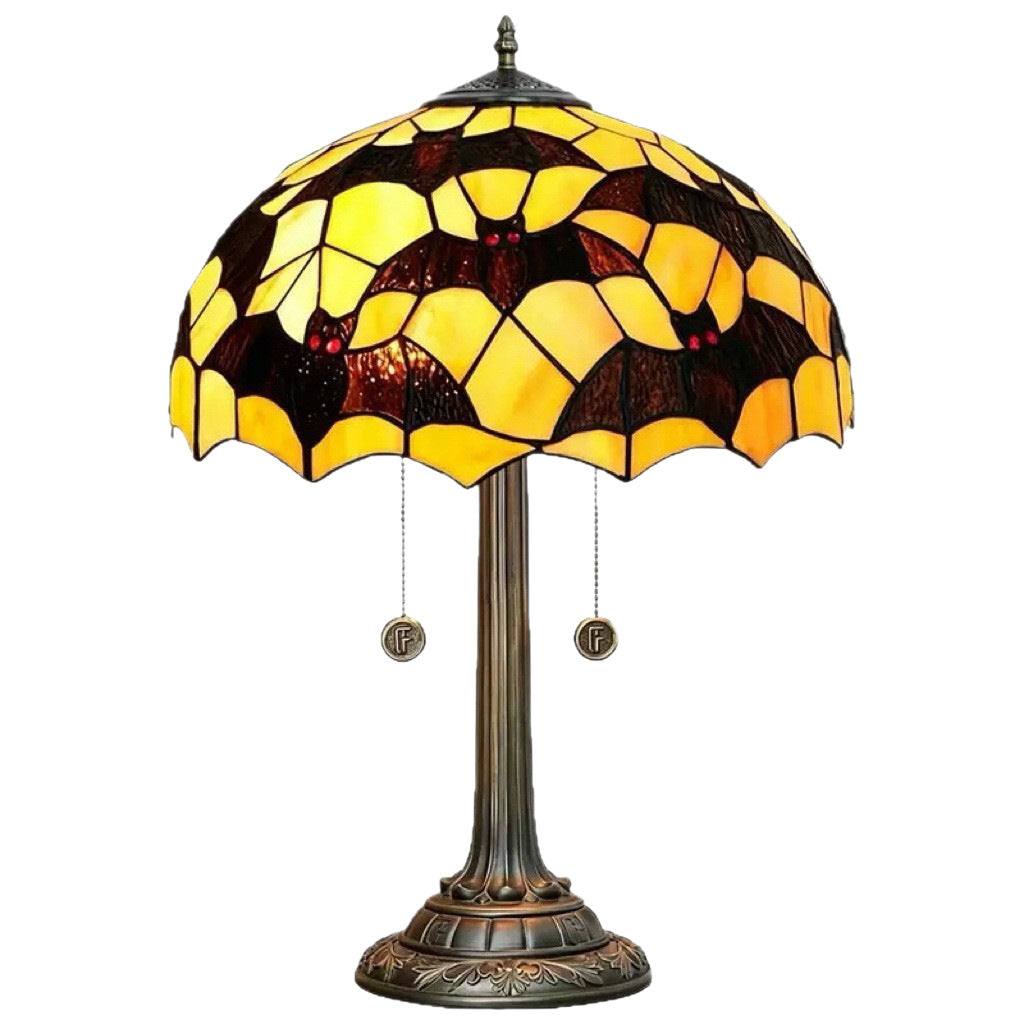 Dekorative Tischlampe im Fledermausdesign Brehn