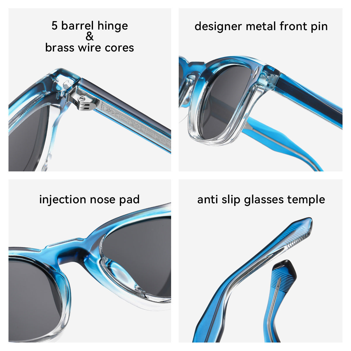 Damen modische Sonnenbrille im eleganten Schildpatt-Design Brehn