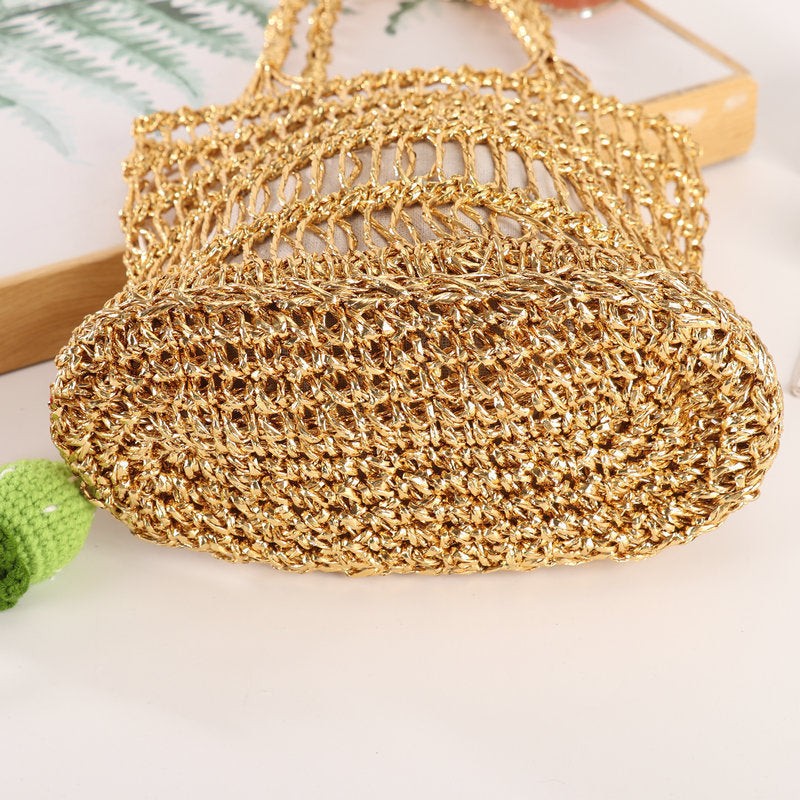 Handgewebte Netzshopper-Tasche Brehn