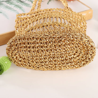 Handgewebte Netzshopper-Tasche Brehn