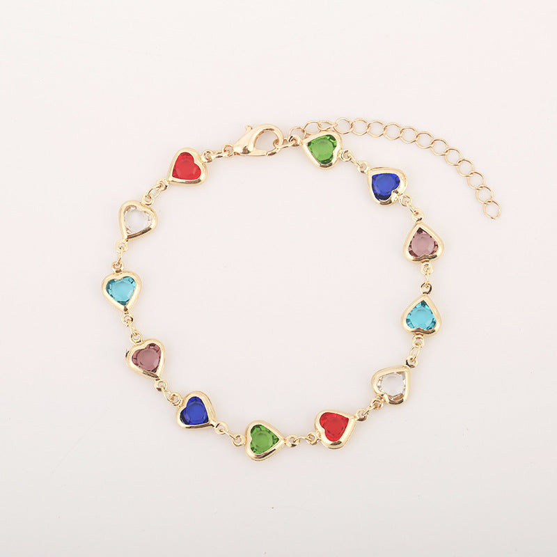 Farbige Edelstein verstellbare Armband Brehn