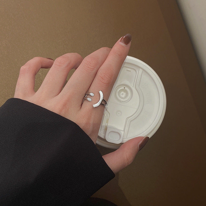 Verstellbarer Smiley-Gesicht-Ring Brehn