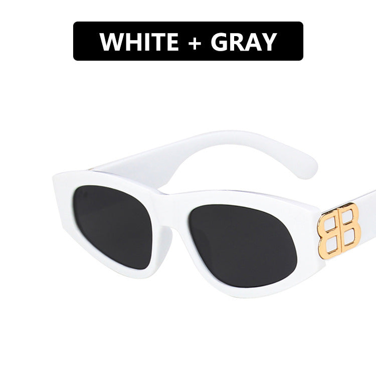 Damen modische Cat-Eye Sonnenbrille mit luxuriösen Akzenten Brehn