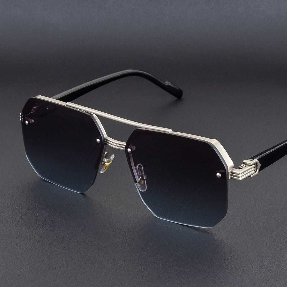 Geometrische Metallrahmen-Sonnenbrille Brehn