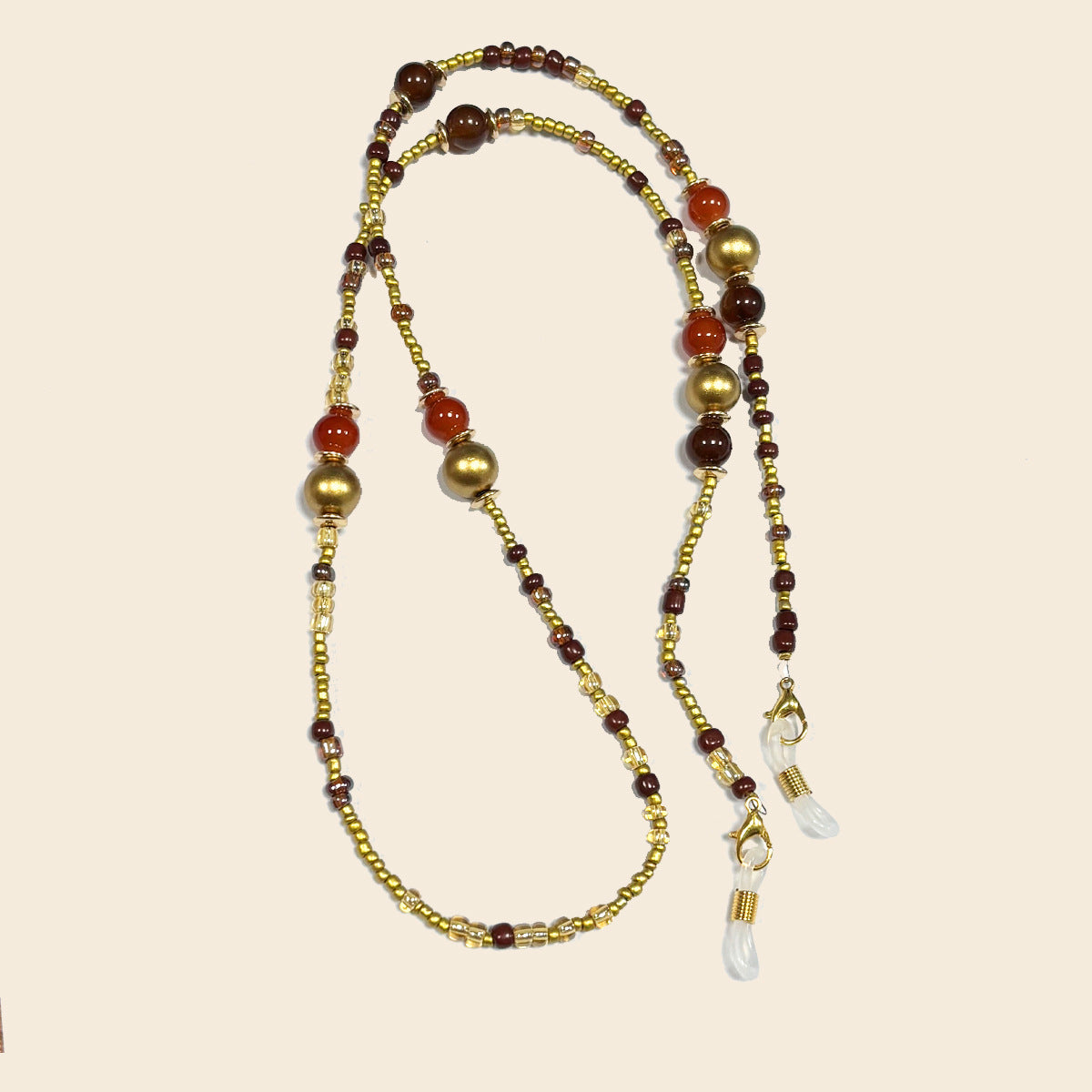 Artisan Perlen Brillen Kette Brehn
