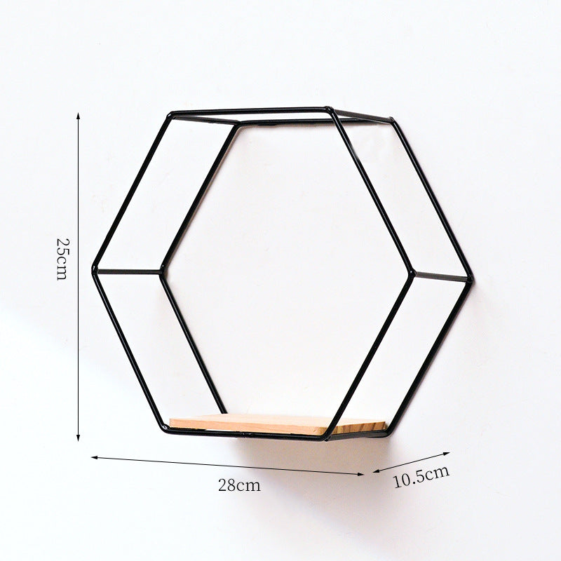 Hexagonale Wandmontage-Regal