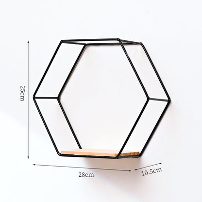 Hexagonale Wandmontage-Regal