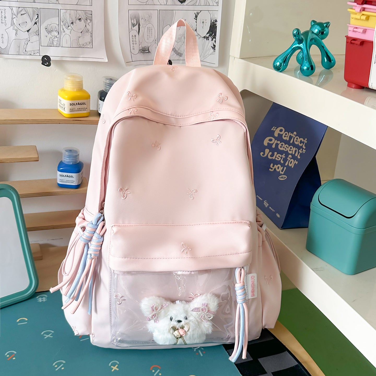 Niedlicher transparenter Taschenrucksack