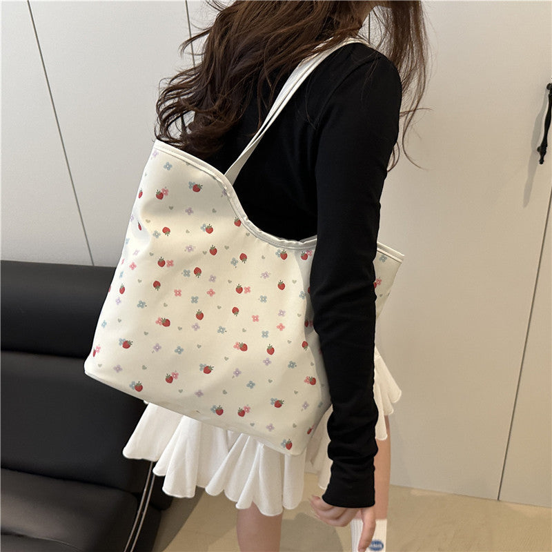 Blumenmuster Einkaufs-Totetasche Brehn